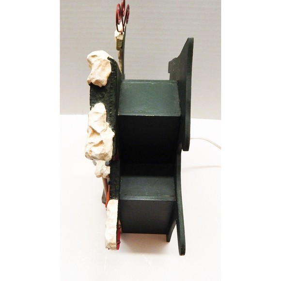 Kurt Adler Snowtown Village Claus & Co Workshop Lighted House With Santa Claus - Picture 6 of 13